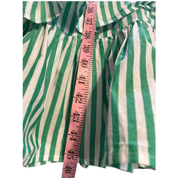 Anthropologie x Tracy Reese Assateague Striped Dress Size 0 Green Preppy Coastal - Picture 9 of 14